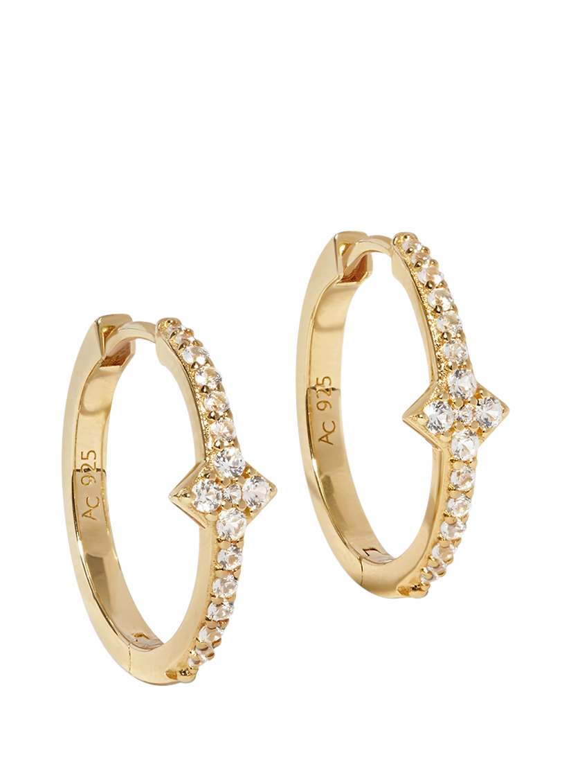 Product image 1 of 2, which shows Astley Clarke Luna Maxi Hoop Earrings, Gold