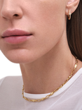 Astley Clarke Luna Maxi Hoop Earrings, Silver, Gold