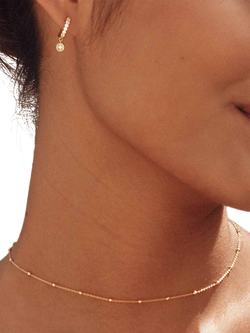 Astley Clarke Aurora Bead Necklace, Gold - view 2, Gold