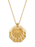 Astley Clarke Celestial Sunrise Spinner Necklace, Gold