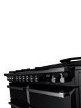 Rangemaster Edge Deluxe EDDLB110DFGBLK/CM1 110cm Dual Fuel Range Cooker with Gas Hob, Black