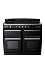 Rangemaster Edge Deluxe EDDLB110EIGBLK/CM1 110cm Electric Range Cooker with Induction Hob, Black