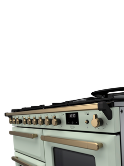 Rangemaster Estel Deluxe 110cm Dual Fuel Range Cooker with Gas Hob - view 2, Mint