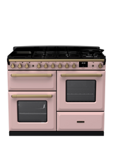 Rangemaster Estel Deluxe 110cm Dual Fuel Range Cooker with Gas Hob, Slate/Antique Brass