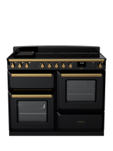 Rangemaster Estel Deluxe 110cm Electric Fuel Range Cooker with Induction Hob, Black