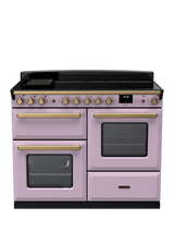 Rangemaster Estel Deluxe 110cm Electric Fuel Range Cooker with Induction Hob, Heather/Antique Brass