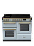 Rangemaster Estel Deluxe 110cm Electric Fuel Range Cooker with Induction Hob, Misty Blue