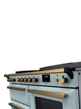 Rangemaster Estel Deluxe 110cm Electric Fuel Range Cooker with Induction Hob, Misty Blue