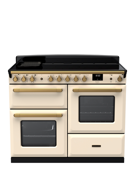 Rangemaster Estel Deluxe 110cm Electric Fuel Range Cooker with Induction Hob, Pale Cream