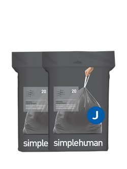 Simplehuman Odorsorb Bin Liners, Code J, Pack of 40, 