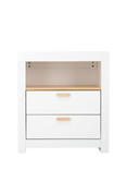 CuddleCo Nola Signature Changing Table Dresser, White/Natural