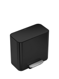simplehuman Mini Recycler Pedal Bin, 15L, Black