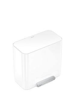 Simplehuman Mini Recycler Pedal Bin, 15L, White