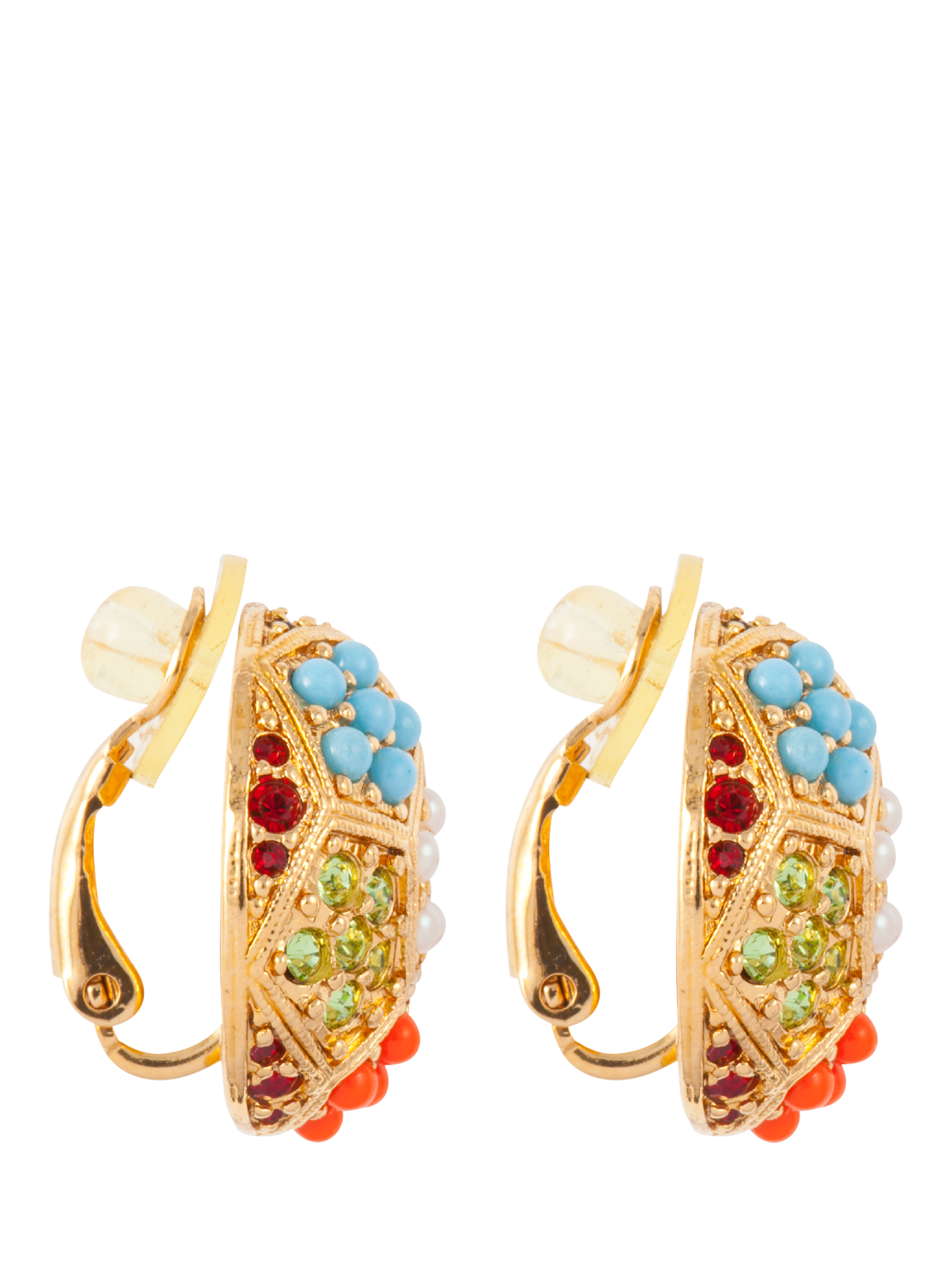 Product image 4 of 5, which shows Susan Caplan Pre-Loved D'Orlan 22ct Gold Plated Swarovski Crystals Earrings and Necklace Set, Date Circa 1980s