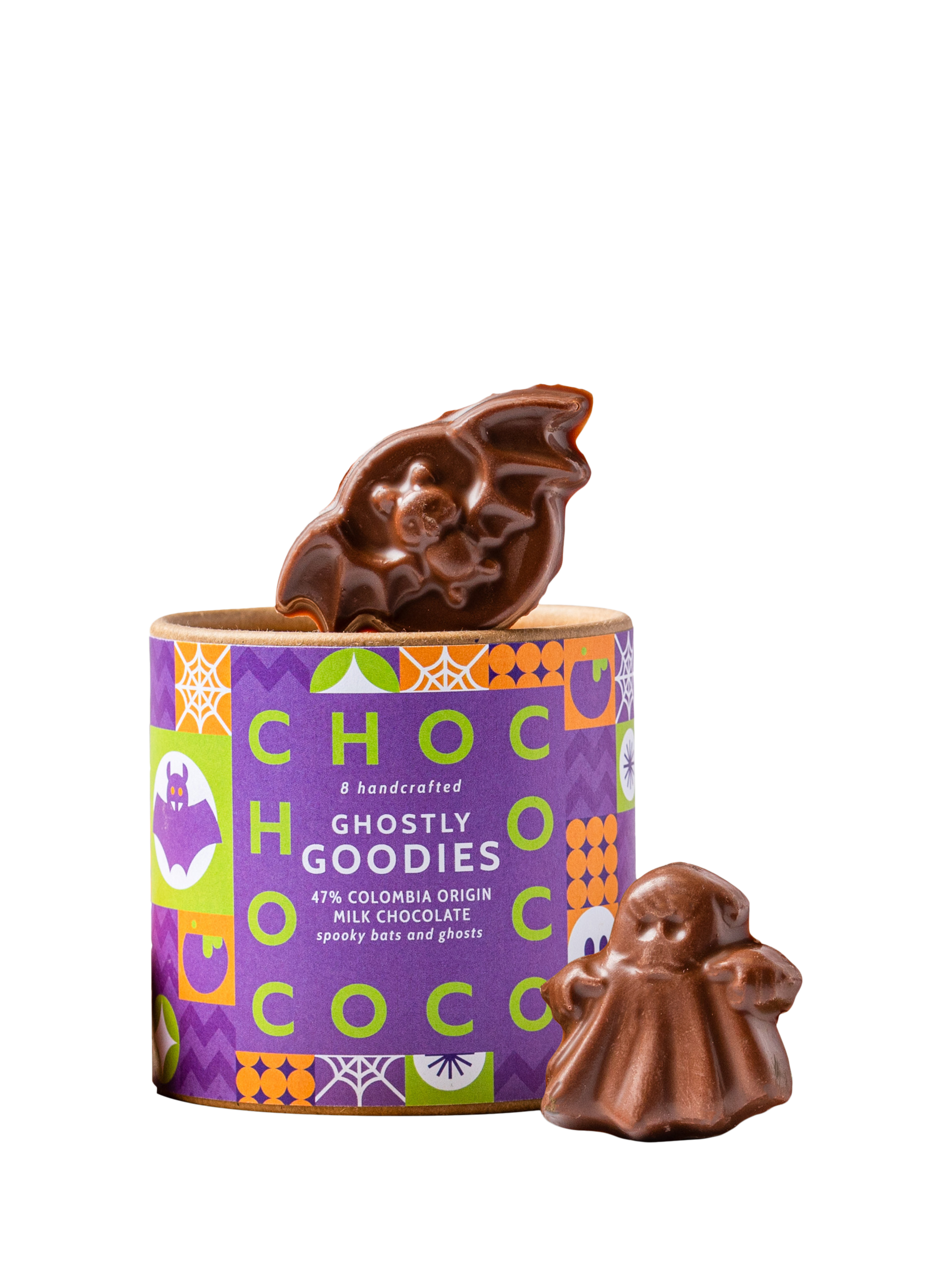 Chococo 47% Milk Chocolate Ghostly Goodies Tube, 75g