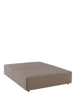 Hypnos Firm Edge Upholstered Divan Base, Small Double, Imperio Grey