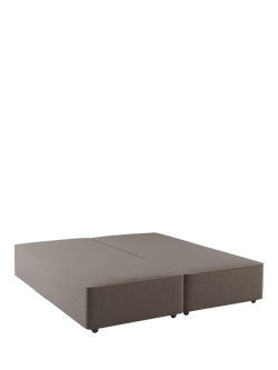 Hypnos Firm Edge Upholstered Divan Base, Super King Size, Imperio Grey