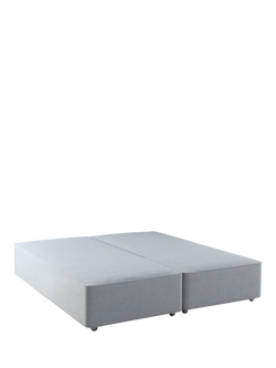 Hypnos Firm Edge Upholstered Divan Base, Super King Size, Linoso Sky