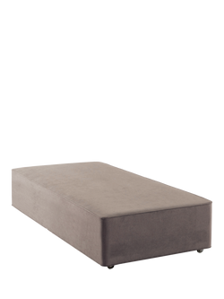 Hypnos Firm Edge Upholstered Divan Base, Single, Imperio Grey