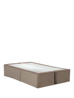 Hypnos HideAway™ Upholstered Divan Base, Super King Size, Imperio Grey