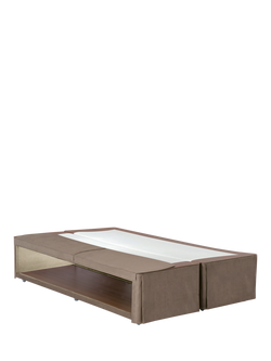 Hypnos HideAway™ Upholstered Divan Base, Super King Size - view 2, Imperio Grey