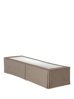 Hypnos HideAway™ Upholstered Divan Base, Single, Imperio Grey