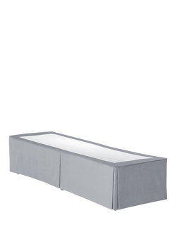 Hypnos HideAway™ Upholstered Divan Base, Single, Linoso Sky