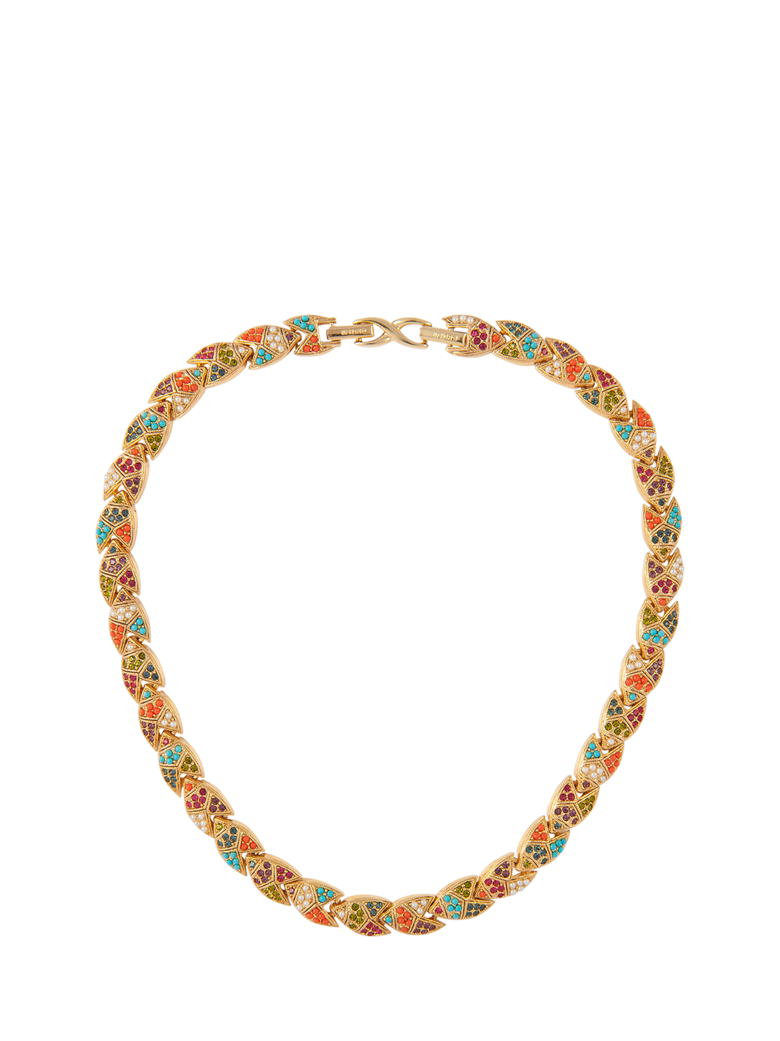 Product image 1 of 2, which shows Susan Caplan Pre-Loved D'Orlan 22ct Gold Plated Swarovski Crystals Neckalce