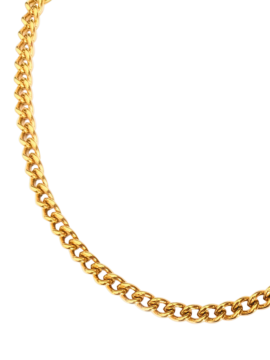 Product image 2 of 2, which shows L & T Heirlooms Pre-Loved 9ct Yellow Rolled Gold Curb Chain Necklace