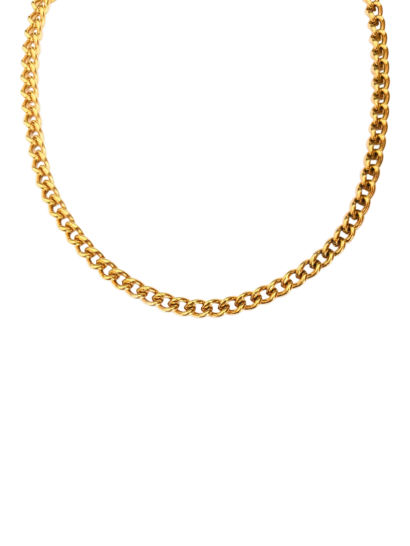 Product image 1 of 2, which shows L & T Heirlooms Pre-Loved 9ct Yellow Rolled Gold Curb Chain Necklace