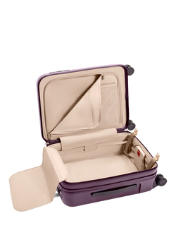 Briggs & Riley Global Carry-On Hard Shell 4-Wheel Spinner 53cm Expandable Cabin Case, 52L - view 2, Plum