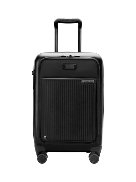 Briggs & Riley Sympatico Carry-On Expandable Spinner Suitcase, 55L, Black, Black