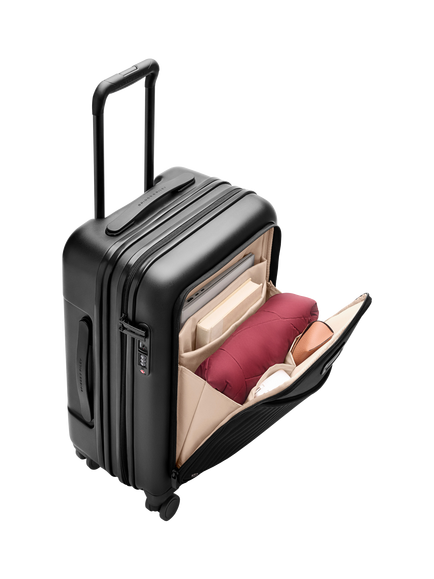Briggs & Riley Sympatico Carry-On Expandable Spinner Suitcase, 55L, Black - view 2, Black