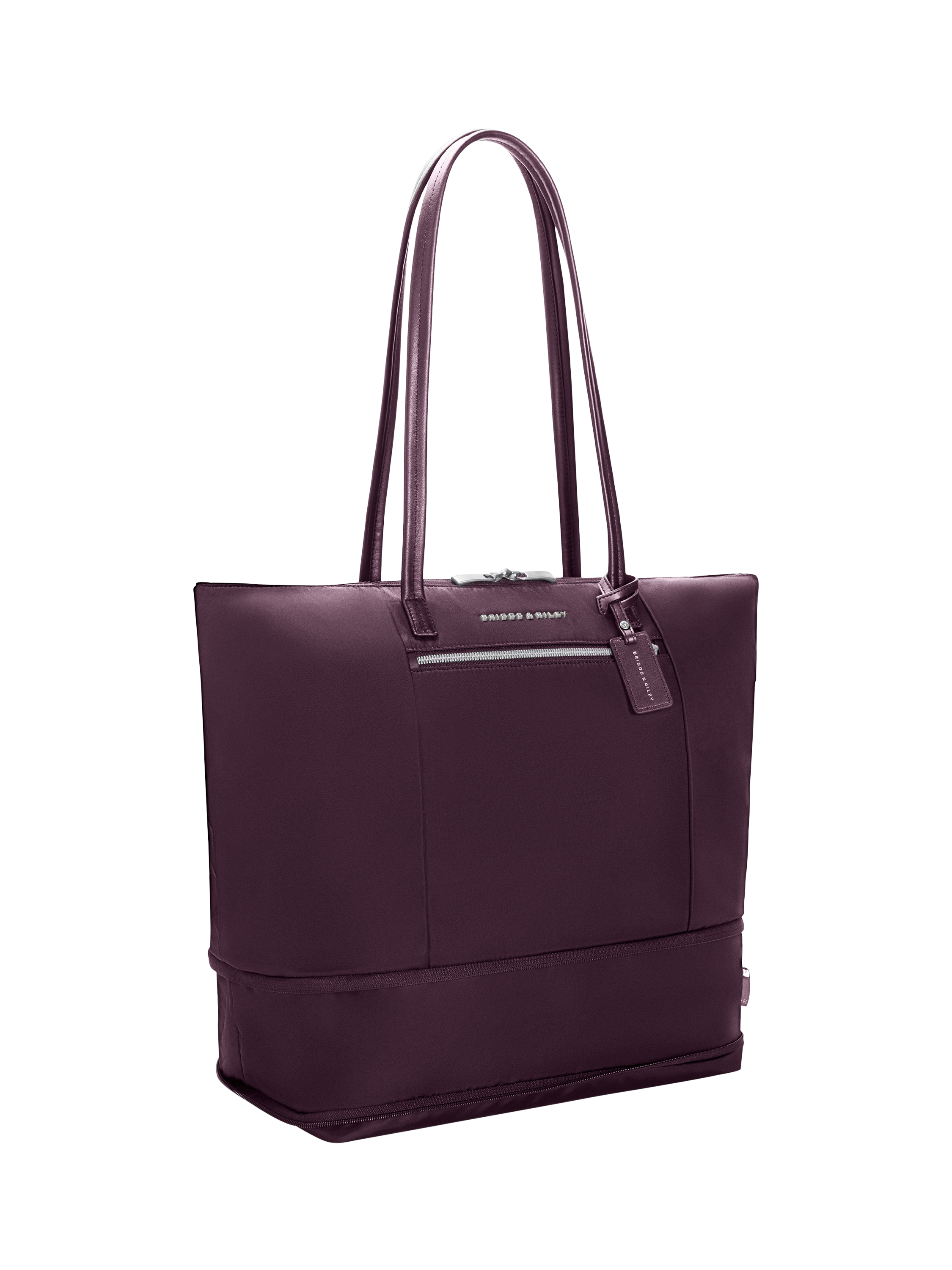 Product image 6 of 9, which shows Briggs & Riley Expandable Tote Bag, 28L, Plum