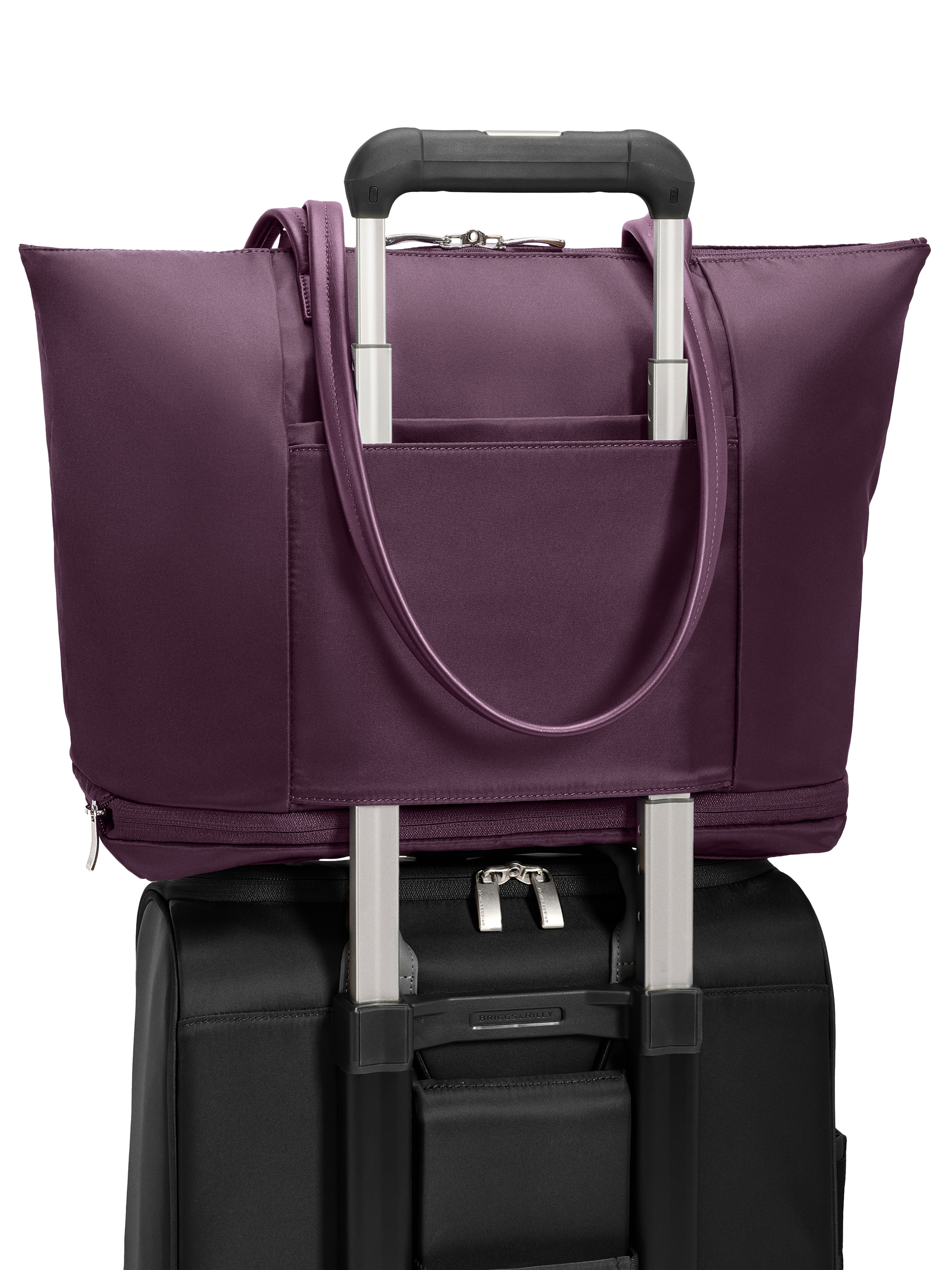 Product image 7 of 9, which shows Briggs & Riley Expandable Tote Bag, 28L, Plum