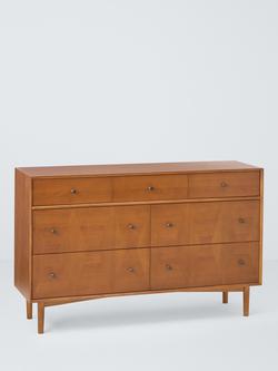 John Lewis Marquetry 7 Drawer Wood Chest, Natural, Wood