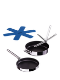 Joseph Joseph Space Folding Handle 3-Ply Stainless Steel Non-Stick Frying Pan & Accessories Set, 2 Piece