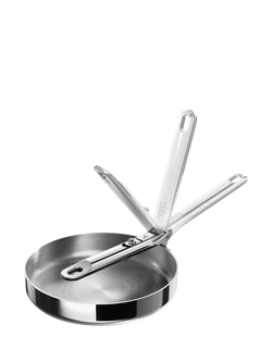Joseph Joseph Space Folding Handle Stainless Steel Frying Pan, Stainless Steel