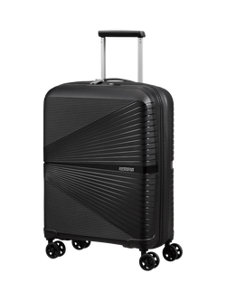 American Tourister Airconic 4-Wheel Spinner 55cm Cabin Case, 33.5L, Onyx Black