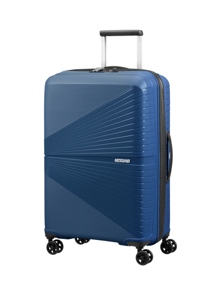 American Tourister Airconic 4-Wheel Spinner 67cm Medium Suitcase, 67L, Midnight Navy