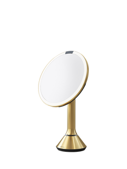 Simplehuman Sensor Makeup Mirror, 5x Magnification, Brass, Brass