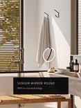 simplehuman Sensor Makeup Mirror, 5x Magnification, Brass