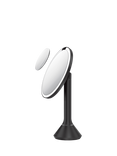 simplehuman Sensor Makeup Mirror with 10x Detail Mirror, 5x Magnification, Matte Black Stee