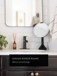 simplehuman Sensor Makeup Mirror with 10x Detail Mirror, 5x Magnification, Matte Black Stee