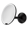 simplehuman Hard-Wired Wall Mounted Makeup Sensor Mirror, Matte Black