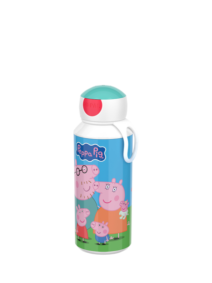 Mepal Peppa Pig Leak-Proof Pop Up Drinks Bottle, 400ml - view 2, Multi
