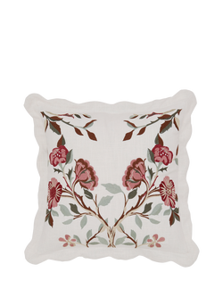 Morris & Co. Brophy Cushion, Cream, Cream