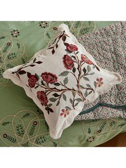 Morris & Co. Brophy Cushion, Cream - view 2, Cream