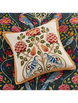 Morris & Co. Seasons Cushion, Indigo - view 2, Indigo