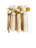 Hootyballoo Metallic Streamer Party Backdrop, Gold